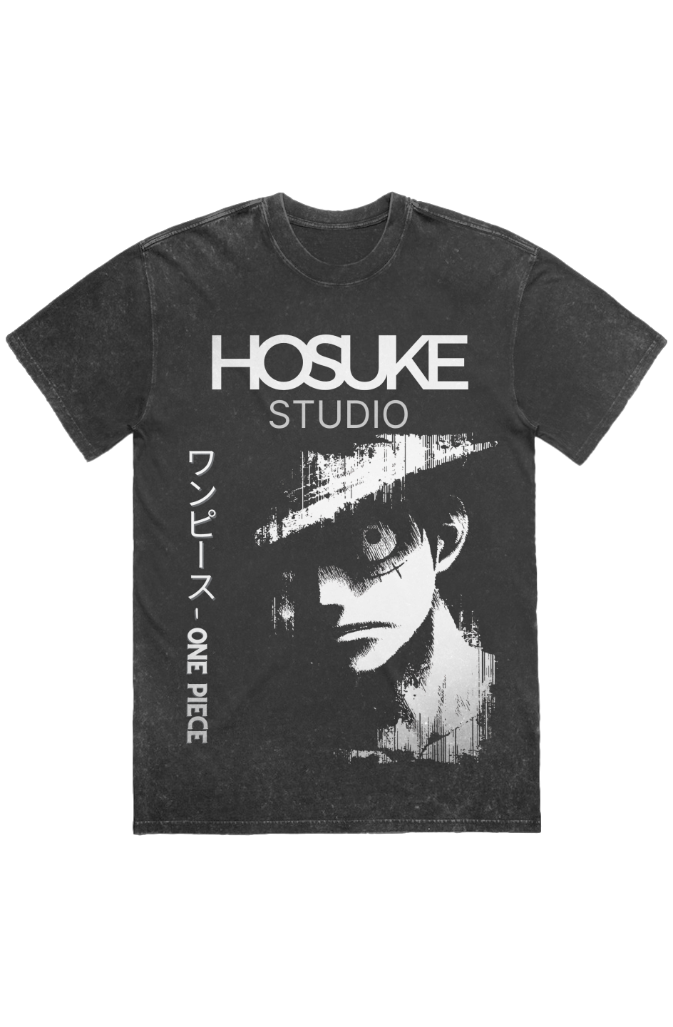 Oversized Stone Wash tee - Anime, One Piece, Luffy, Art, Streetwear, Streetstyle, Casual