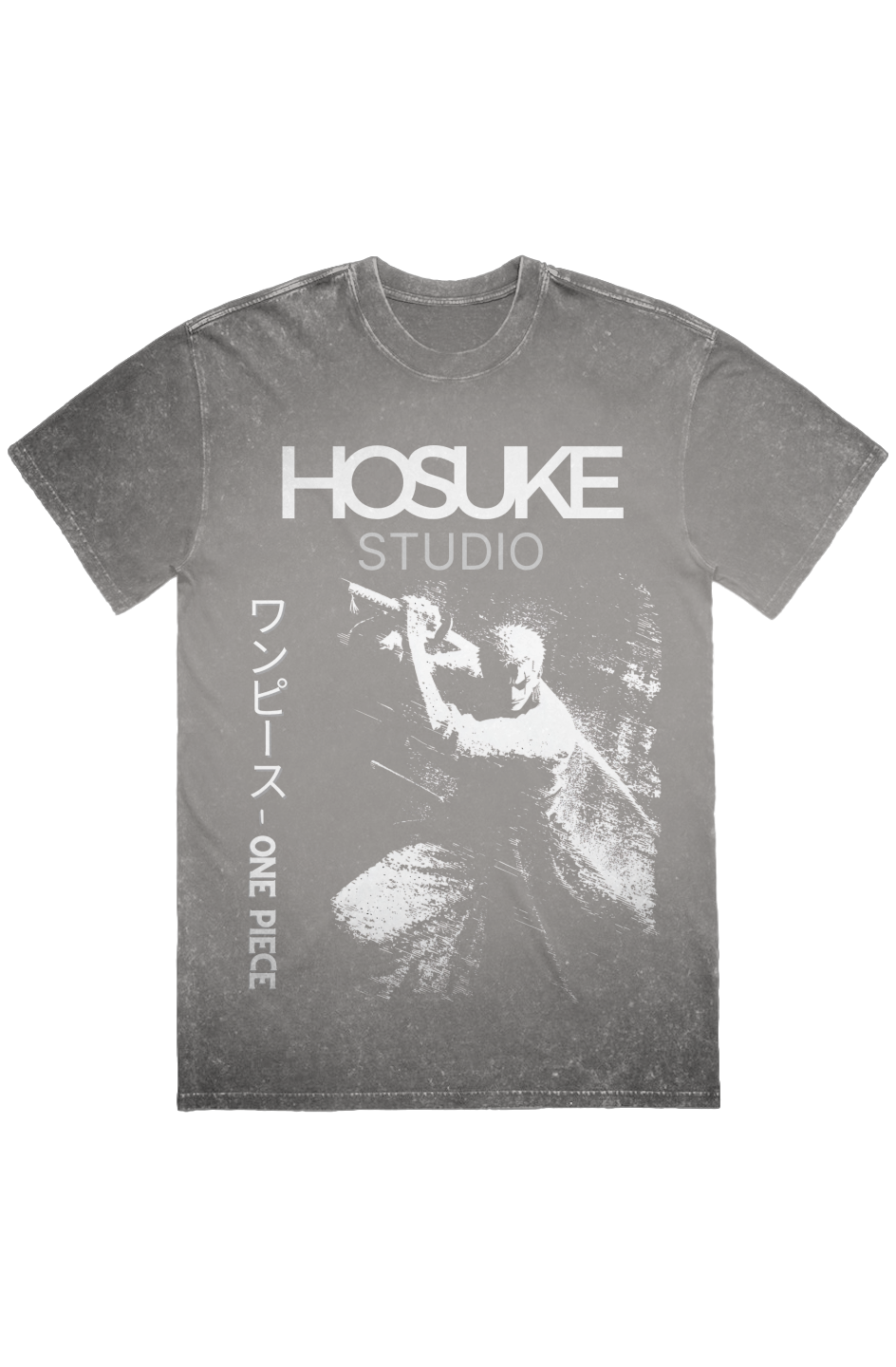 Oversized Stone Wash tee - Anime, One Piece, Zoro, Art, Streetwear, Streetstyle, Casual