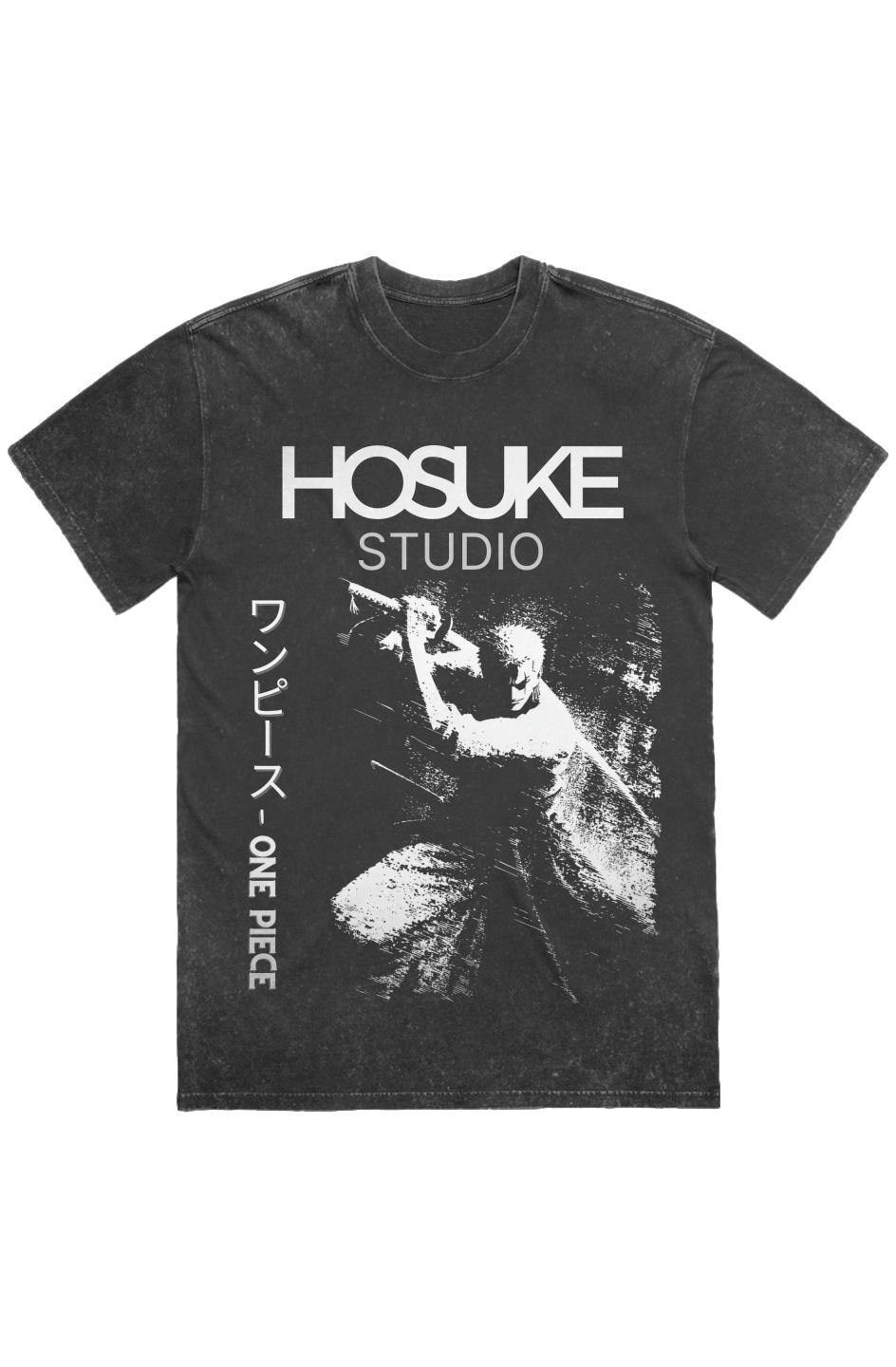 Oversized Stone Wash tee - Anime, One Piece, Zoro, Art, Streetwear, Streetstyle, Casual