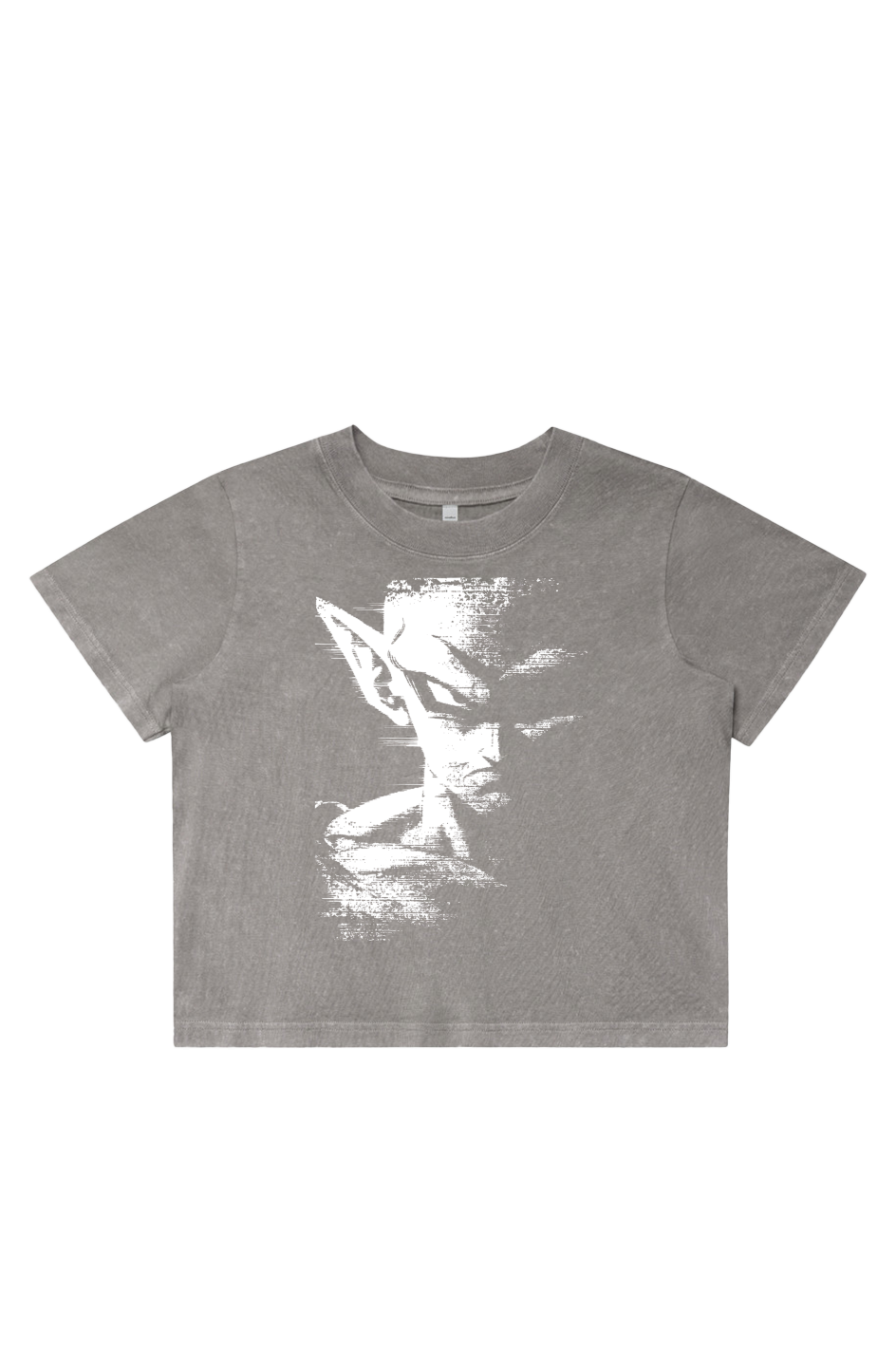 Women's Stone Wash Cropped - Anime, Dragon Ball Z, Vegeta, Art, Streetwear, Streetstyle, Casual