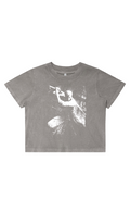 Women's Stone Wash Cropped - Anime, One Piece, Zoro, Art, Streetwear, Streetstyle, Casual