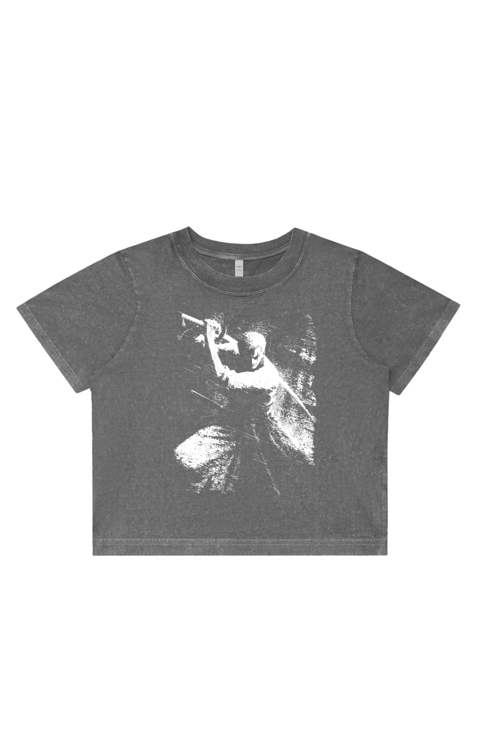 Women's Stone Wash Cropped - Anime, One Piece, Zoro, Art, Streetwear, Streetstyle, Casual