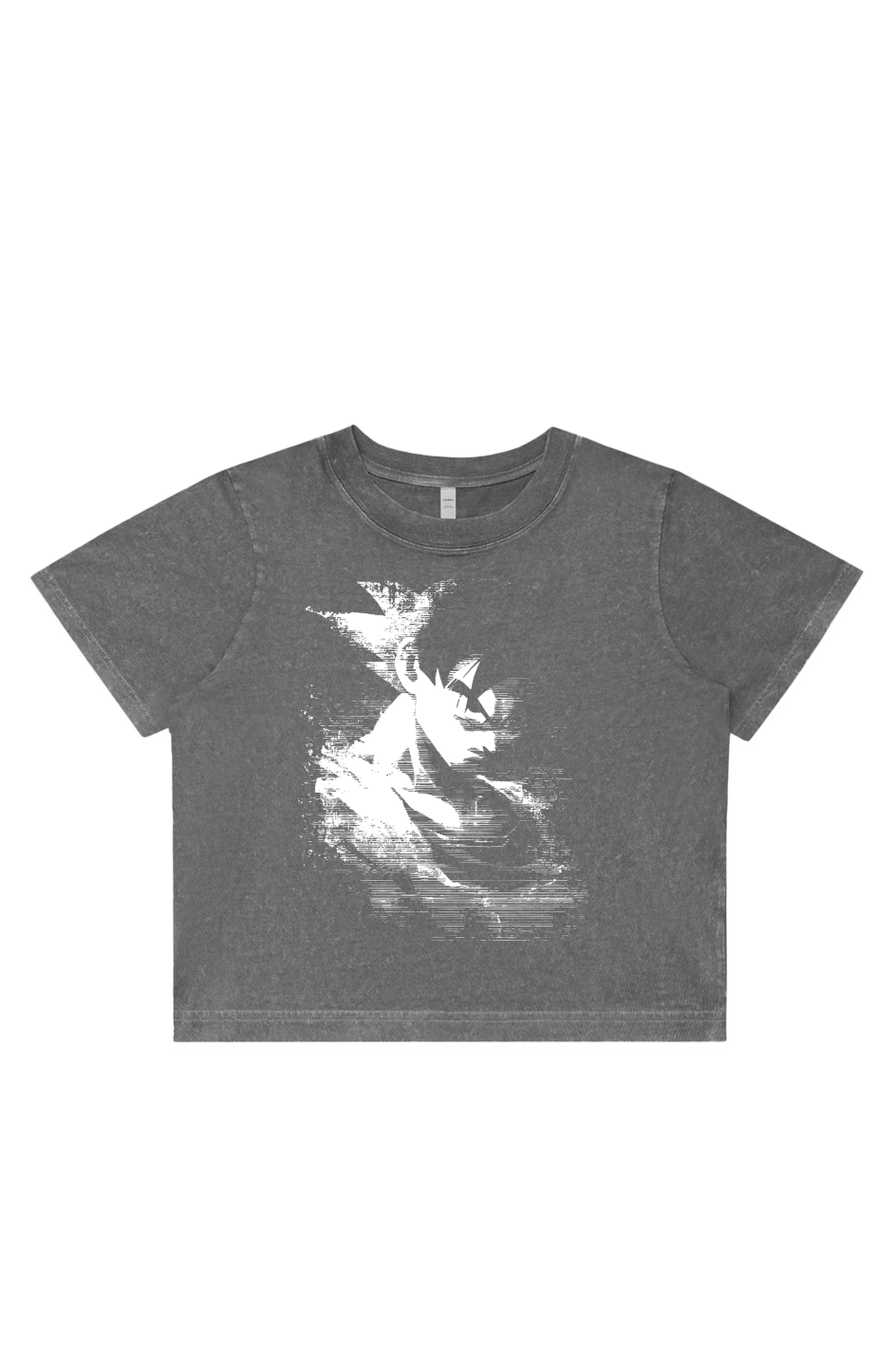 Women's Stone Wash Cropped - Anime, Dragon Ball Z, Goku, Art, Streetwear, Streetstyle, Casual