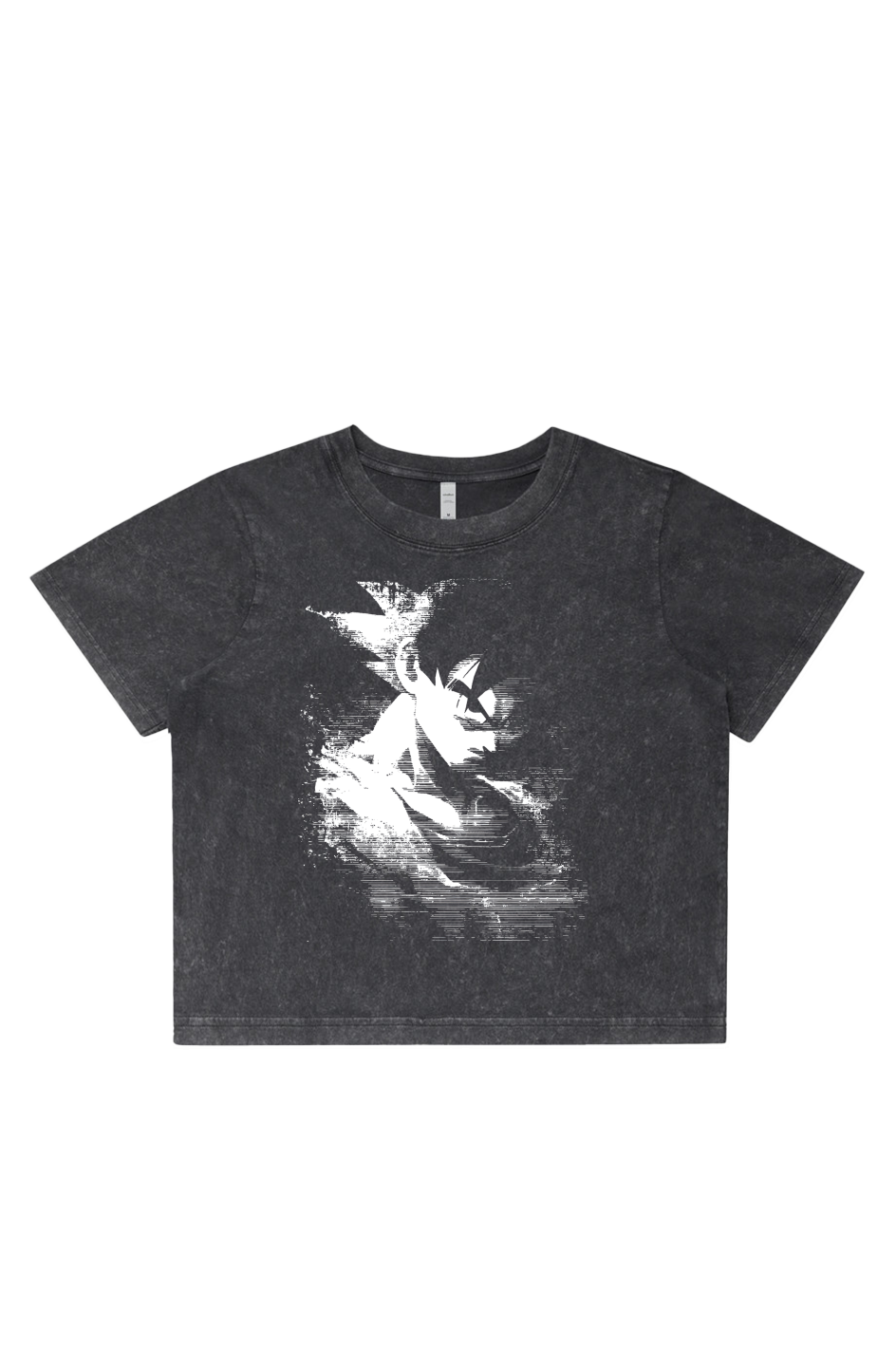 Women's Stone Wash Cropped - Anime, Dragon Ball Z, Goku, Art, Streetwear, Streetstyle, Casual