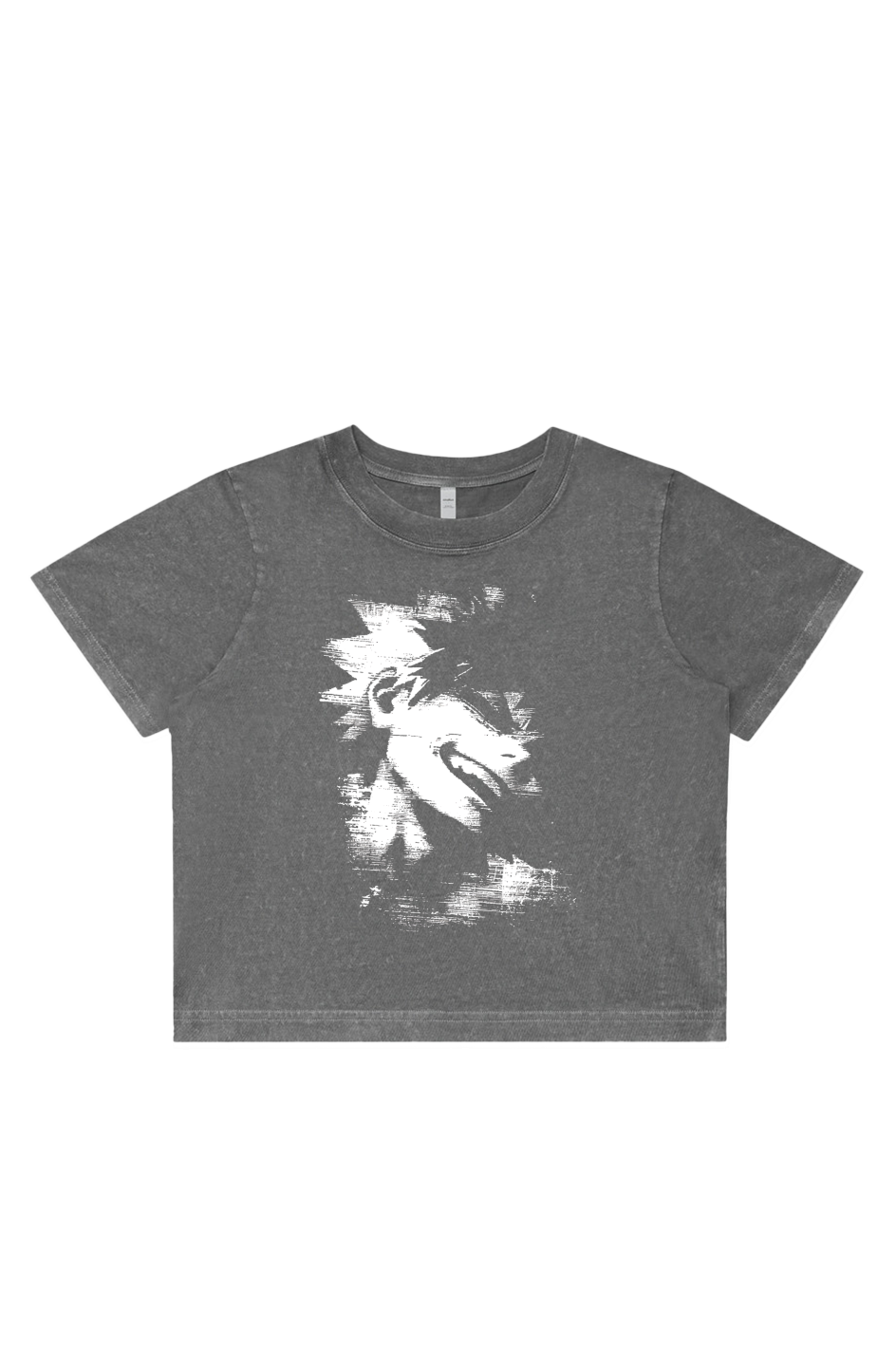 Women's Stone Wash Cropped - Anime, One Piece, Zoro, Art, Streetwear, Streetstyle, Casual