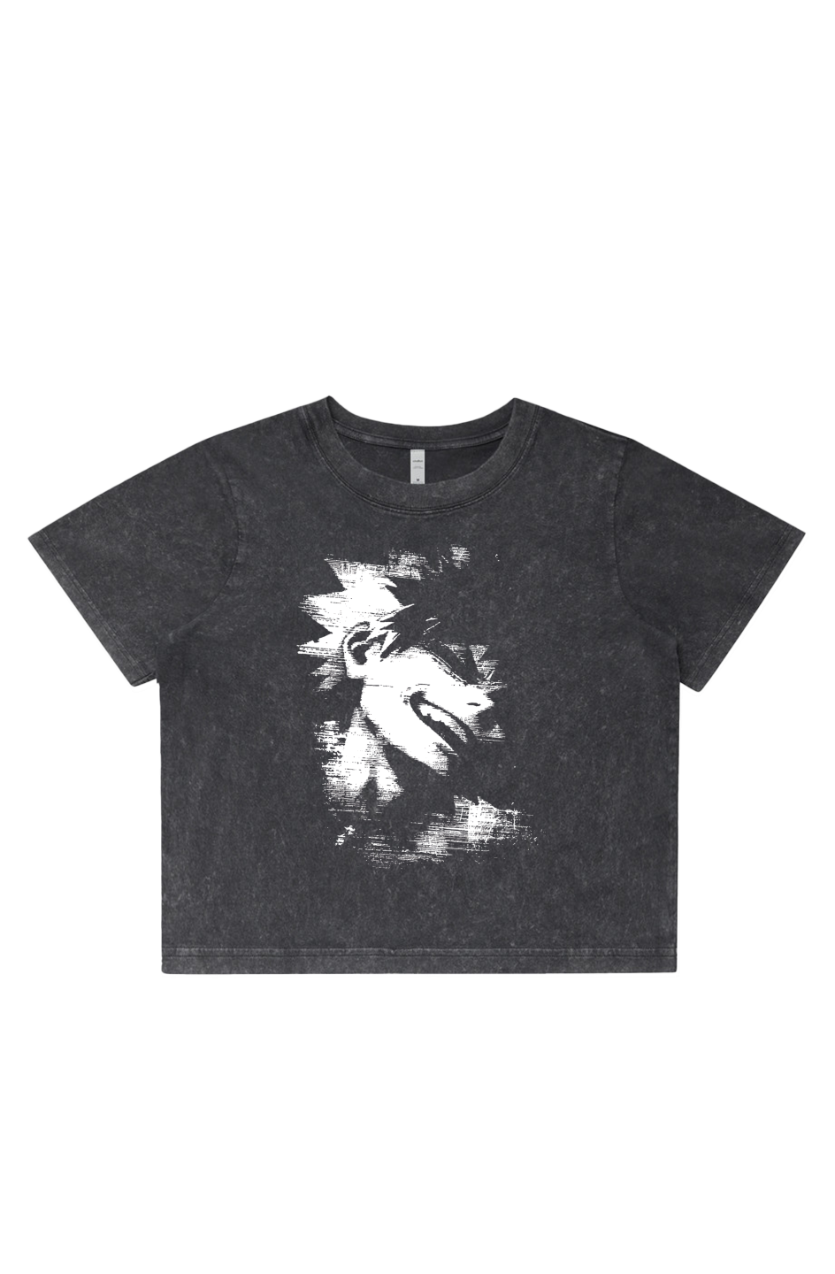 Women's Stone Wash Cropped - Anime, One Piece, Zoro, Art, Streetwear, Streetstyle, Casual