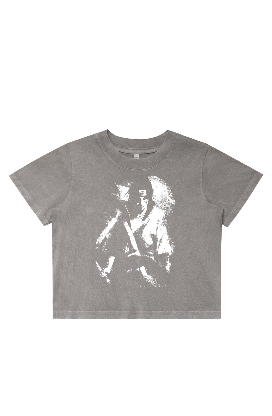  Women's Stone Wash Cropped - Anime, Naruto Shippuden, Itachi, Art, Streetwear, Streetstyle, Casual